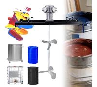 Mezclador de tanque eléctrico, máquina de agitación de pintura comercial de 3280 W con colgador de soporte, ajustable de 65 a 125 cm, equipo de mezcla de pintura para agitador disolvente de tinta