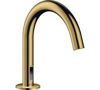 Mezclador electrónico de lavabo hansgrohe AXOR Uno, proyección 147mm, 38010990, Color: Óptica Oro Pulido