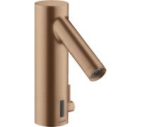 Mezclador electrónico de lavabo hansgrohe con regulación de temperatura LAUFENa pilas, 10101310, Color: Oro rojo cepillado