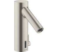 Mezclador electrónico de lavabo hansgrohe con regulación de temperatura y conexión a la red eléctrica, 10140800, Color: Óptica de acero inoxidable