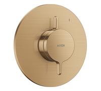 Mezclador empotrado AXOR One de hansgrohe para 1 consumidor, 48615140, Color: Bronce cepillado