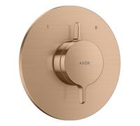Mezclador empotrado AXOR One de hansgrohe para 2 consumidores, 48415310, Color: Oro rojo cepillado