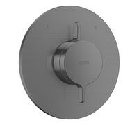 Mezclador empotrado AXOR One de hansgrohe para 2 consumidores, 48415340, Color: Cromo negro cepillado