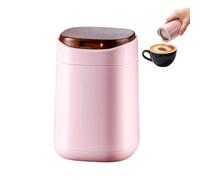 Mezclador magnético de azúcar en polvo, café, soda, cacao | Con tapa de madera de acero inoxidable, desmontable, lavable, para bebidas, postres, pan, pasteles, pasteles, cocina