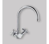 Mezclador Monoagujetas Para Lavaplatos Con Grifo Extendible "Iris", Bronce