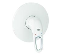 Mezclador monomando de ducha Grohe Eurostyle, instalación empotrada, maneta abierta, juego de instalación prefabricado, 24048LS3, Color: Blanco Luna