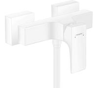 mezclador monomando de ducha Metropol de hansgrohe montado en la superficie, con manija de palanca, 32560700, Color: blanco mate