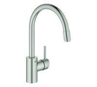 GROHE Grifo de fregadero Concetto 32663DC3, ducha extraíble SuperSteel