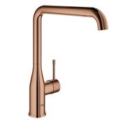 Mezclador monomando de fregadero Grohe Essence, 220 mm de proyección, giratorio, caño alto, 30505DA0, Color: cálido atardecer