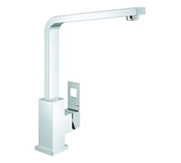 GROHE Grifo de cocina de pie Eurocube 31255000 Monomando StarLight cromado