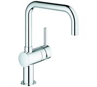 GROHE Grifo de cocina Minta 32488000 – Monomando, caño en U giro 360° StarLight Chrome