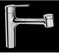 Mezclador monomando de fregadero HANSA HANSARONDA, 0338, cromado, 03382273