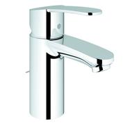 Mezclador monomando de lavabo Eurostyle Cosmopolitan de Grohe, tamaño S, proyección de 102 mm, cadena retráctil, 3355720E