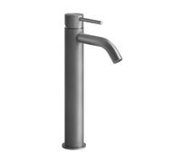 Mezclador monomando de lavabo Gessi316 Flessa, versión superior, sin juego de desagüe, proyección 122 mm, 727, 54009726, Color: Bronce cálido cepillado PVD