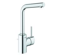 Mezclador monomando de lavabo Grohe Concetto, tamaño XL, proyección de 171 mm, sin juego de desagüe, cromo, 23739002