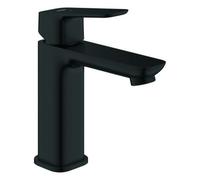 Mezclador monomando de lavabo Grohe Cubeo, tamaño M, proyección 116mm, desagüe push-open, EcoMode, 1017572430, Color: Negro mate