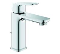 Mezclador monomando de lavabo Grohe Cubeo, tamaño M, proyección 116mm, juego de desagüe, EcoMode, 1017560000, Color: cromado