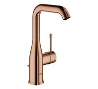 Mezclador monomando de lavabo Grohe Essence, tamaño L, orientable, 127 mm de proyección, con juego de desagüe, 24174DA1, Color: cálido atardecer
