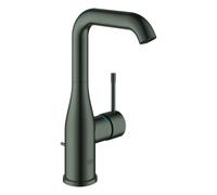 Mezclador monomando de lavabo Grohe Essence, tamaño L, orientable, 127 mm de proyección, con juego de desagüe, 24174AL1, Color: grafito duro cepillado