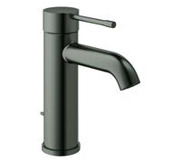 Mezclador monomando de lavabo Grohe Essence, tamaño S, proyección 116 mm, con juego de desagüe, 24171AL1, Color: grafito duro cepillado