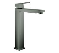 Mezclador monomando de lavabo Grohe Eurocube, tamaño XL, proyección 180mm, sin juego de desagüe, 23406AL0, Color: grafito duro cepillado