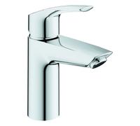 Mezclador monomando de lavabo Grohe Eurosmart, tamaño S, 111 mm de proyección, juego de desagüe, EcoMode, Lowflow mousseur, 23974003