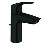Mezclador monomando de lavabo Grohe Eurosmart, tamaño S, proyección 109 mm, juego de desagüe, 332652433, Color: negro mate