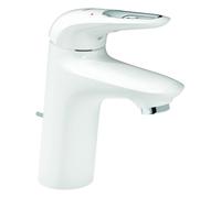 GROHE Grifo monomando lavabo Eurostyle 33558LS3 – Tamaño S, StarLight Chrome, Blanco Luna, 110 mm
