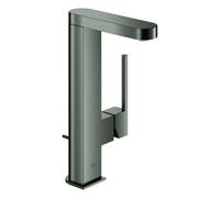Grohe Plus - Grifo de lavabo L, con desagüe, Hard Graphite cepillado 23851AL3
