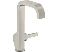 Mezclador monomando de lavabo hansgrohe AXOR Citterio 190, sin juego de desagüe, proyección 171mm, 39037800, Color: Óptica de acero inoxidable