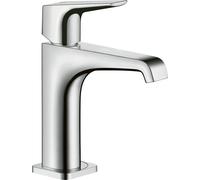 Mezclador monomando de lavabo hansgrohe AXOR Citterio E 125 con manija de palanca sin juego de desagüe, 36111000, Color: cromado