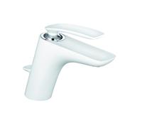 Mezclador monomando de lavabo KLUDI Balance, altura de caño 100 mm, 520239175WR5, Color: Blanco / Cromo