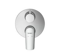 Mezclador monomando empotrado de bañera Duravit No.1, con cuerpo básico, redondo, 2 consumidores, N15210008010