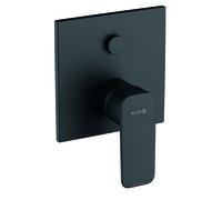 Mezclador monomando enyesado de bañera y ducha KLUDI PURE, de pared, 407593975, Color: negro mate