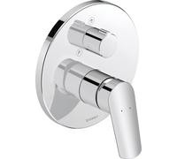 Mezclador monomando enyesado de ducha Duravit No.1, 2 consumidores, cromo alto brillo, N14210012010