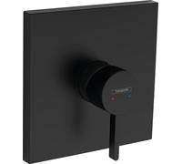 Mezclador monomando enyesado de ducha Finoris de hansgrohe, 76615670, Color: negro mate