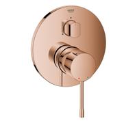 Mezclador monomando Grohe Essence, con desviador de 3 vías, juego listo para montar para GROHE Rapido SmartBox, 24169DA1, Color: cálido atardecer