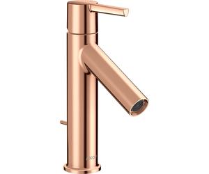 Mezclador monomando hansgrohe AXOR Starck 100 para lavabo con mango de palanca y juego de desagüe, 10001300, Color: Oro rojo pulido