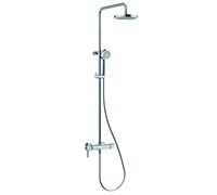 Mezclador monomando KLUDI LOGO Dual Shower System, limpieza rápida de cal, cromo, 6808505-00