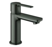Mezclador monomando Lineare de Grohe para lavabo, tamaño XS, juego de desagüe push-open, 107 mm de proyección, 23791AL1, Color: grafito duro cepillado