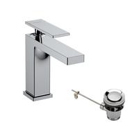 Hansgrohe Tecturis E - Grifo de lavabo, con desagüe, EcoSmart, cromo 73010000