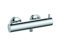 Mezclador termostático de ducha KLUDI BOZZ, de pared, con mando selector de temperatura, 352030538, Color: cromado