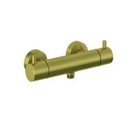 Mezclador termostático de ducha KLUDI BOZZ, de pared, con mando selector de temperatura, 35203N038, Color: Oro cepillado