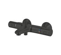 Mezclador termostático para bañera Grohe Precision Feel con conexiones S, 347882430, Color: Negro mate