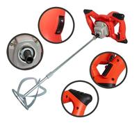 Mezcladora de mortero Hormigonera cemento Batidora de pintura Doble empuñadura ergonómica 220V
