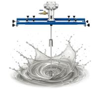 Mezcladora Neumática Para Contenedores Ibc, Agitador Neumático Ibc De 1 Hp, Mezcladora Industrial De 0-1300 Rpm, Diámetro Del Impulsor De 250 Mm, Rango De Barra Transversal De 720-1200 Mm,