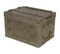 MFH Caja plegable de plástico 60 l Verde oliva