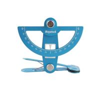 MFMEXUL Aircraft Control Gauge Herramienta de Medición para Timones Elevadores y Alerones Regla Semicircular de Grados 0 a 80 Preciso Base Tipo Abrazadera con, Azul