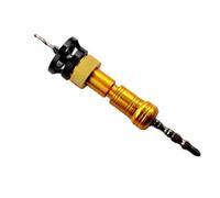 MFMEXUL Herramienta de inserción de taladro de avellanado ajustable de aleación de aluminio, material de acero adecuado para tareas de carpintería, montaje de reparación del hogar, amarillo y negro