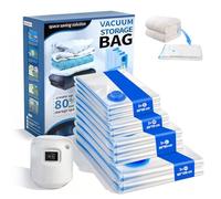 MFUSUL10 Piezas Bolsa Vacio Ropa con Bomba Eléctrica Vacuum Storage Bags Bolsas Compresion Viaje Reutilizables ara Armario y Maleta Set Ahorra Espacio Multiformato para Ropa y Ropa de Cama